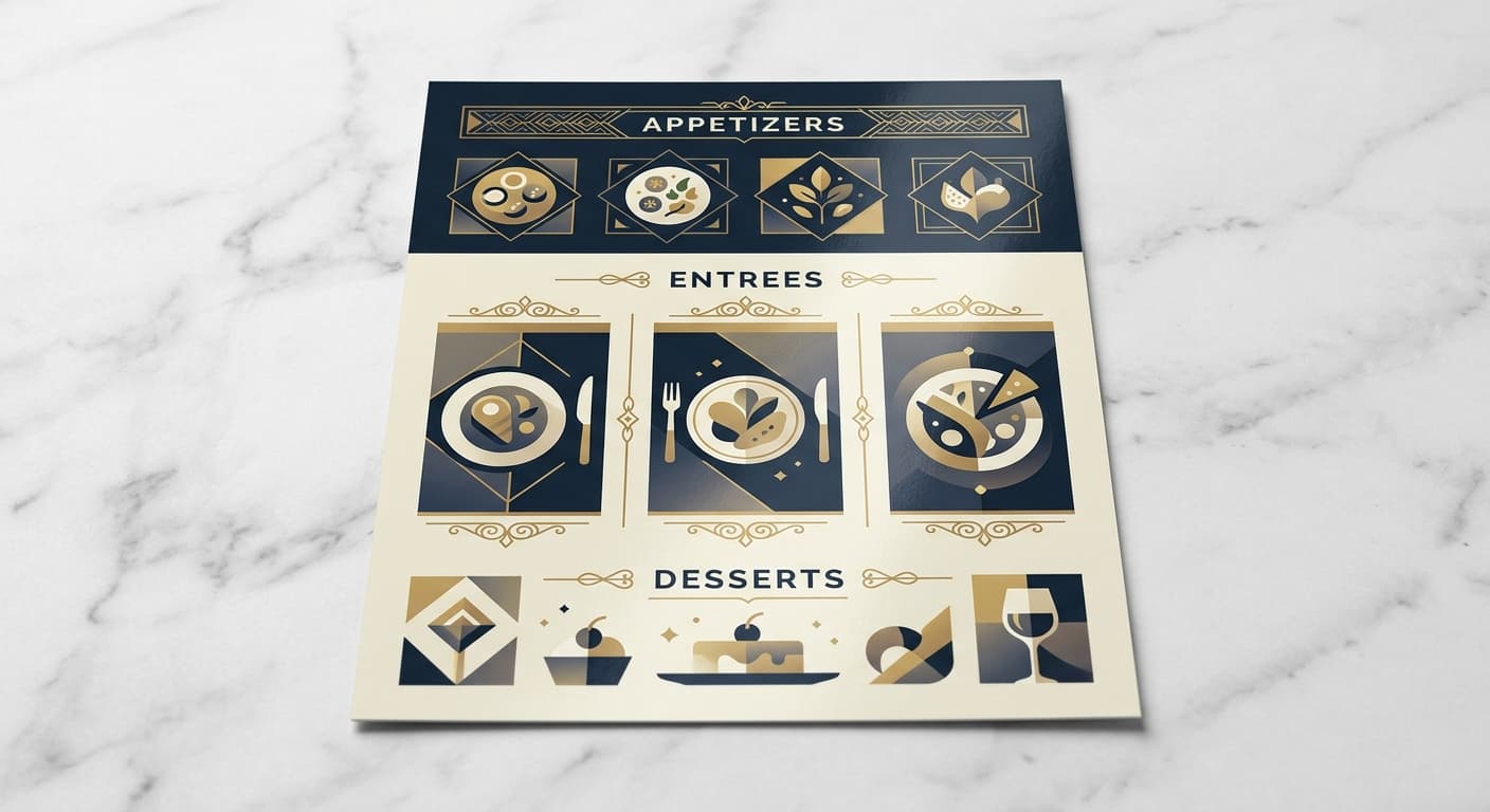 Menus - 8.5 x 11"
